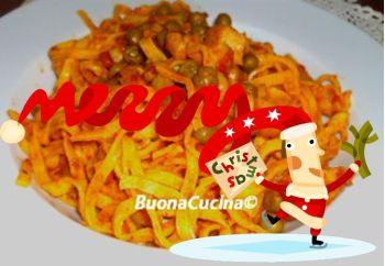 E stasera  in tavola ” le tagliatelle della Vigilia”