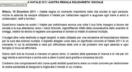NATALE E SOLIDARIETA'