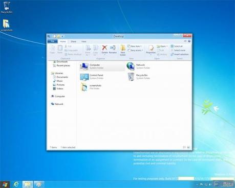 Windows 8, iniziano a girare screen shot della versione BETA.