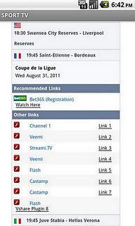 Live sport in streaming sul nostro DROID! Live sport in streaming sul nostro DROID!