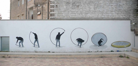 graffiti minimal esempi di street art