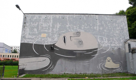 graffiti minimal esempi di street art