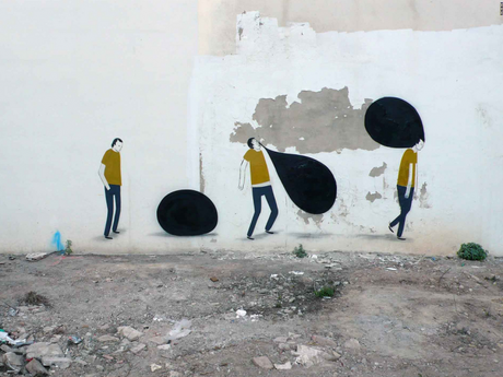 graffiti minimal esempi di street art