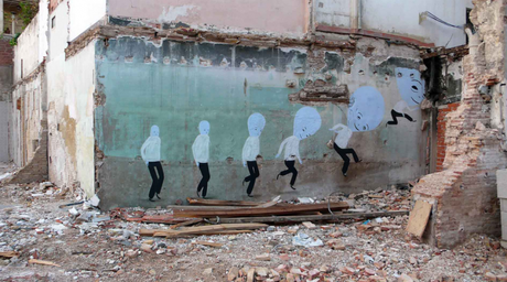graffiti minimal esempi di street art