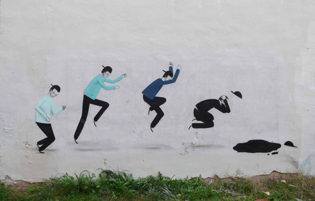 graffiti minimal esempi di street art