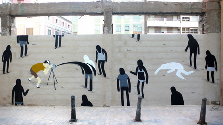 graffiti minimal esempi di street art