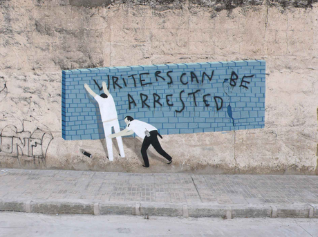 graffiti minimal esempi di street art