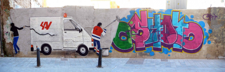 graffiti minimal esempi di street art