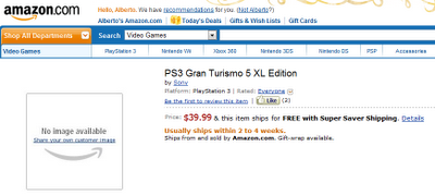 Amazon e altri rivenditori rivelano Gran Turismo 5 XL Edition