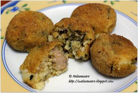 arancine salsiccia e zucchine