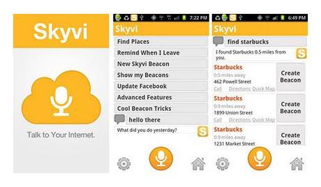 Skyvi : Il nuovo SIRI per Android con molte funzioni in più per Smartphone e Tablet