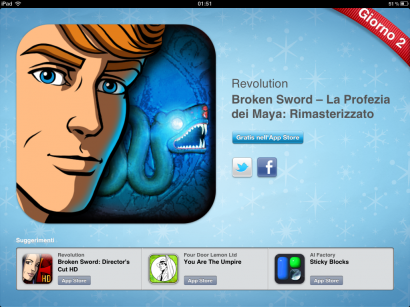 foto copy 410x307 12 Giorni di regali: il secondo regalo è il gioco Broken Sword la Profezia dei Maya App Store 12 giorni di regali 