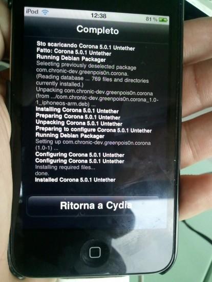 GUIDA: Eseguire Jailbreak Untethered di iOS 5.0.1 con Redsnow 0.9.10