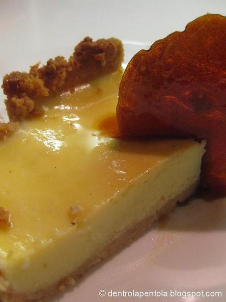 Il cheese cake col pane toscano