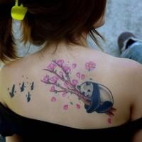 foto-sfondi-tatuaggi-colorati-panda-fiori
