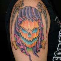 foto-sfondi-tatuaggi-colorati-zucca-halloween