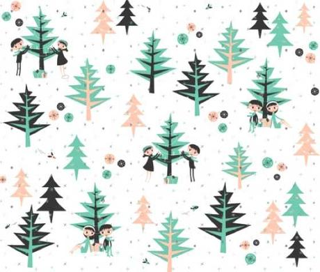 EVERGREEN HOLIDAYS PATTERNS BY SPOONFLOWER / 2