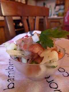 Insalata di Finocchio, Salmone e Surimi