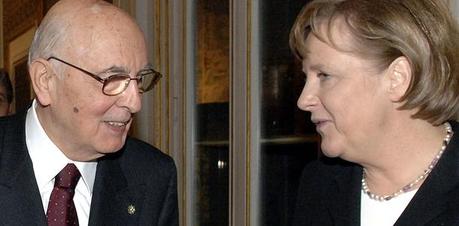 Telefonata Merkel-Napolitano: qualunque intervento per cacciare Berlusconi è stato provvidenziale!