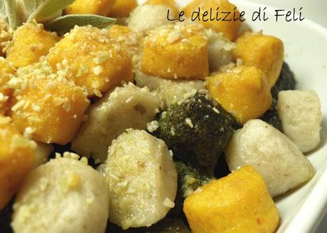 Gnocchi ai tre sapori e colori