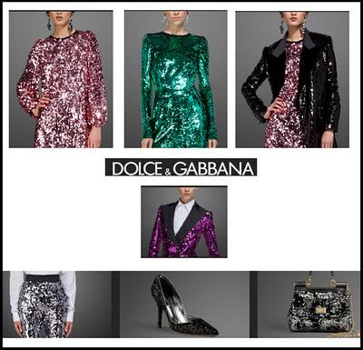 Capodanno 2012 in paillettes multicolor di Dolce & Gabbana