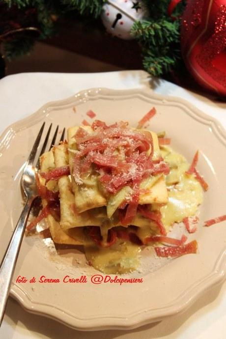 LASAGNETTA DI SFOGLIA CON CREMA AI CARCIOFI di Dolcipensieri