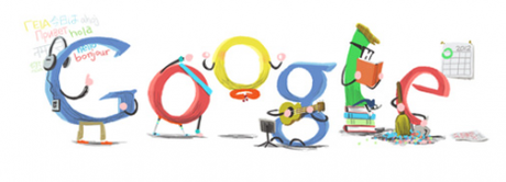 Da Google un doodle per il primo giorno dell’anno 2012