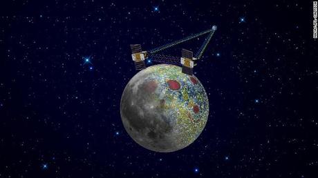 In orbita la prima delle due sonde Grail che perforeranno la superficie della Luna per scoprirne i segreti