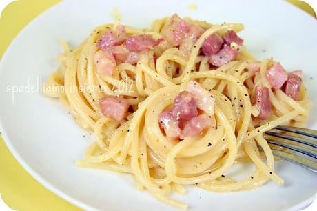 UNA BELLA CARBONARA PER TIRARSI SU E BUON ANNO!