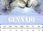 Calendario mese Gennaio Animali Polari Free Download