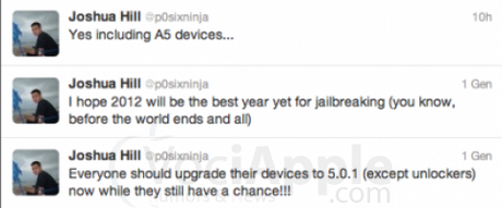 P0sixninja invita gli utenti iPhone 4S ad aggiornare il proprio dispositivo: il jailbreak per l’A5 sembra vicino!