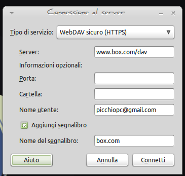 Gestire box.com con Linux