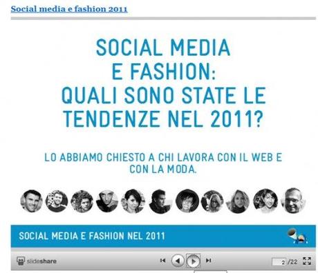 Social Media e Fashion nel 2011: il punto della situazione