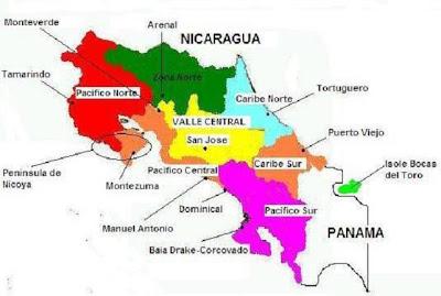 Costa Rica: il clima regionale