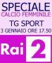 Appuntamento con il calcio femminile sulla Rai