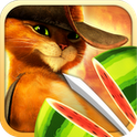 Fruit Ninja Puss in Boots, il gatto con gli stivali colpisce la frutta di halfbrick