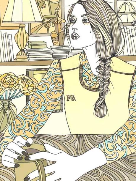 PATTERNS E DETTAGLI RAFFINATISSIMI NELLE ILLUSTRAZIONI DI MODA DI LISELOTTE WATKINS