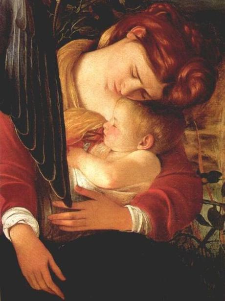 Caravaggio, Riposo nella fuga in Egitto (particolare) Il riposo della madre parla sempre di protezione, anche nel sonno non si dimentica del figlio, ma fa della sua stessa stanchezza il luogo della accoglienza e del nutrimento.  