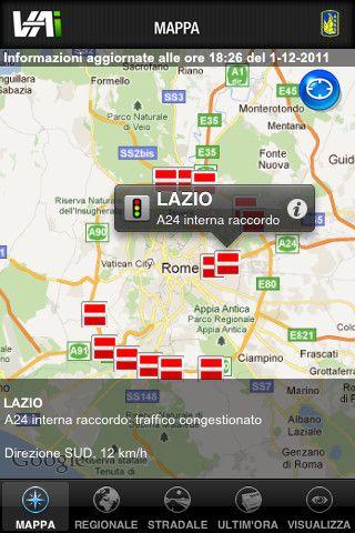 Traffico in tempo reale su smartphone Android / iOS grazie a Viabilità Anas integrata