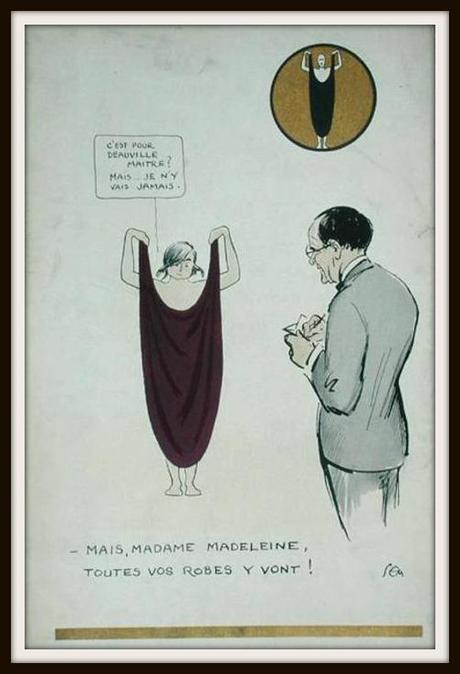 The artist drawing Madeleine Vionnet - Sem (1923)