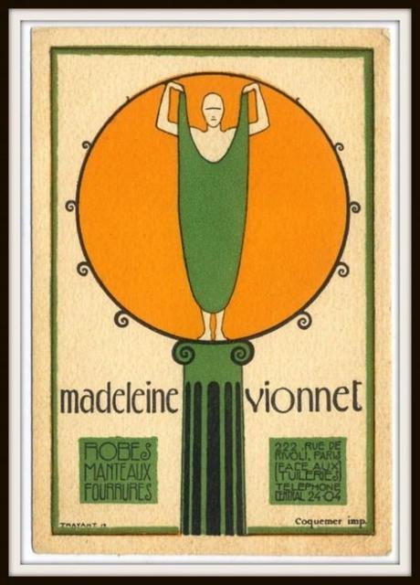Logo Maison Vionnet disegnato da Ernesto Michahelles, detto Thayaht, 1922