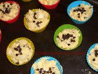 Muffins con Gocce di Cioccolato e Pera o Banana