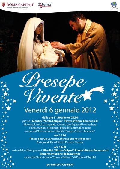 “Il Presepe Vivente” a Piazza Vittorio il 6 gennaio