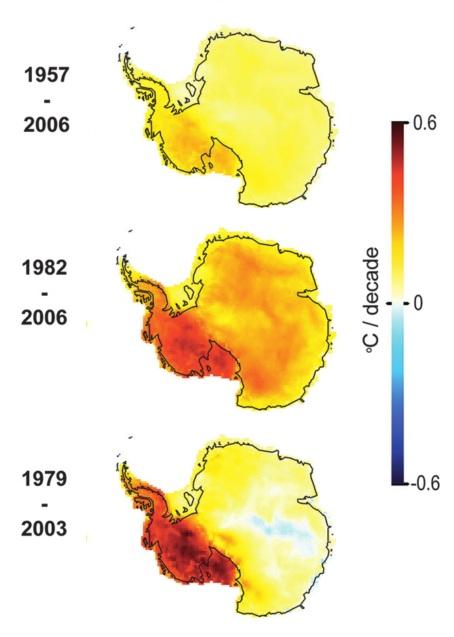 ANTARTIDE SEMPRE PIU' FREDDO E ARTICO IN RISCALDAMENTO