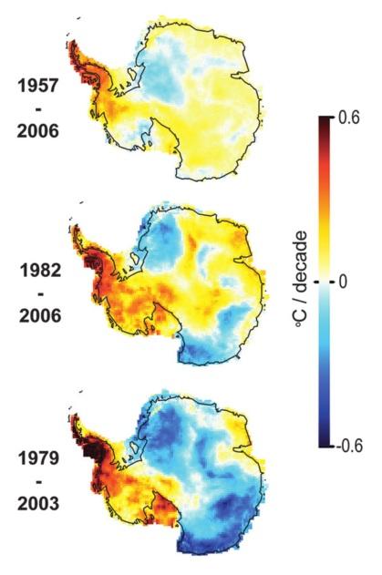 ANTARTIDE SEMPRE PIU' FREDDO E ARTICO IN RISCALDAMENTO