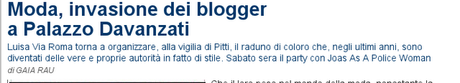 L'invasione dei blogger