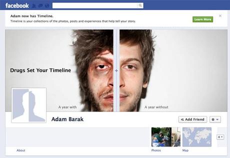 La Timeline Facebook anti droga