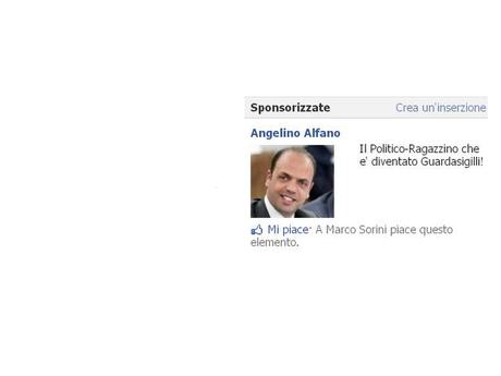 Guardate cosa si inventa Alfano per aumentare i fan su facebook!