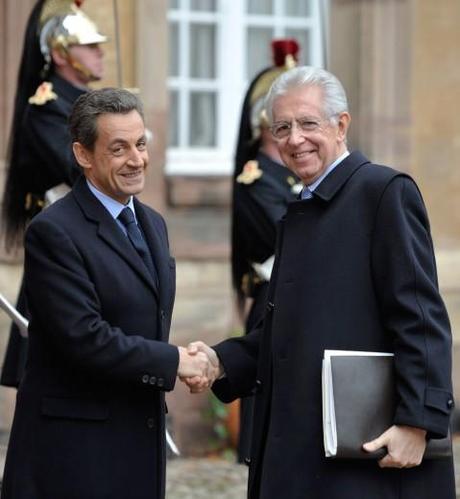 Oggi incontro Monti-Sarkozy. Cosa fare con la Merkel?