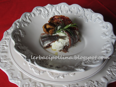 ALICI CON CREMA DI RICOTTA E FICHI